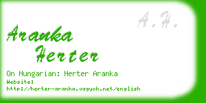 aranka herter business card